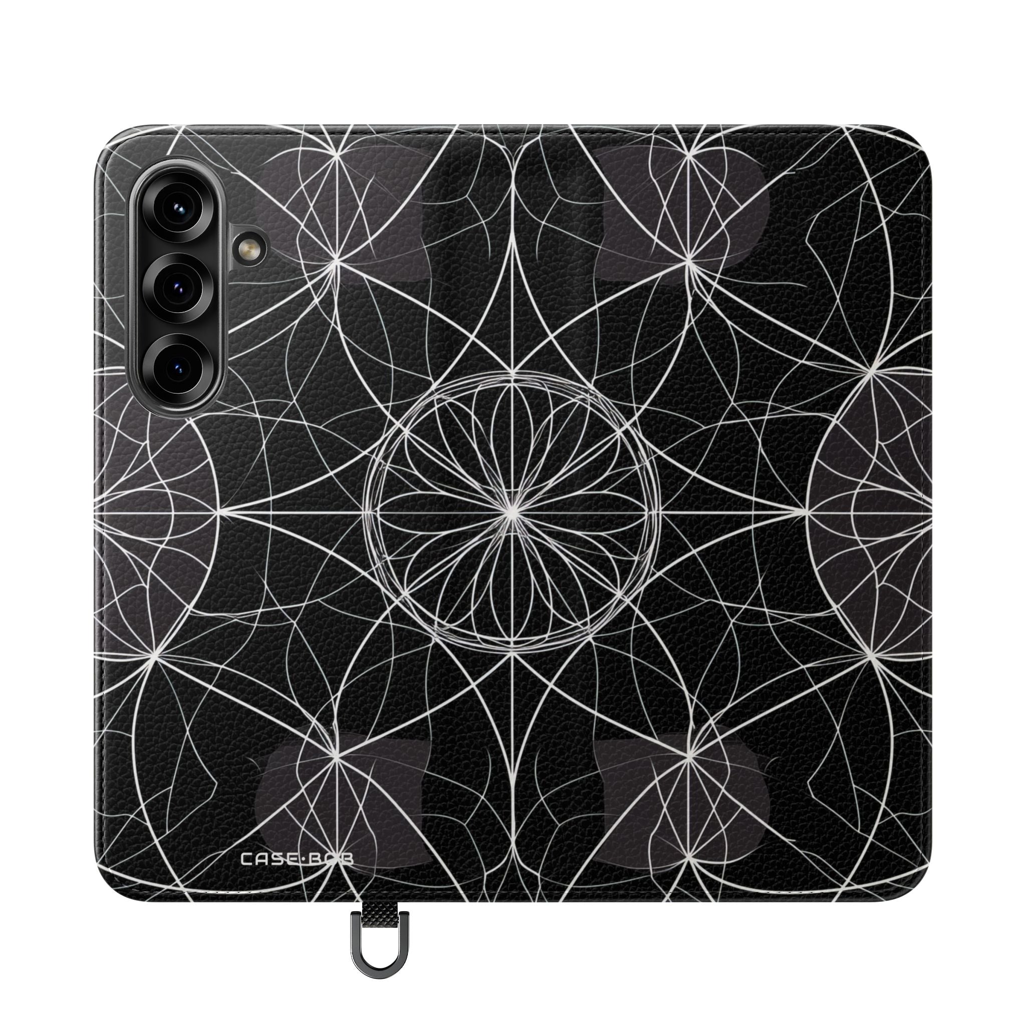 White Mandala Radiance - Samsung S25 Case - Wallet