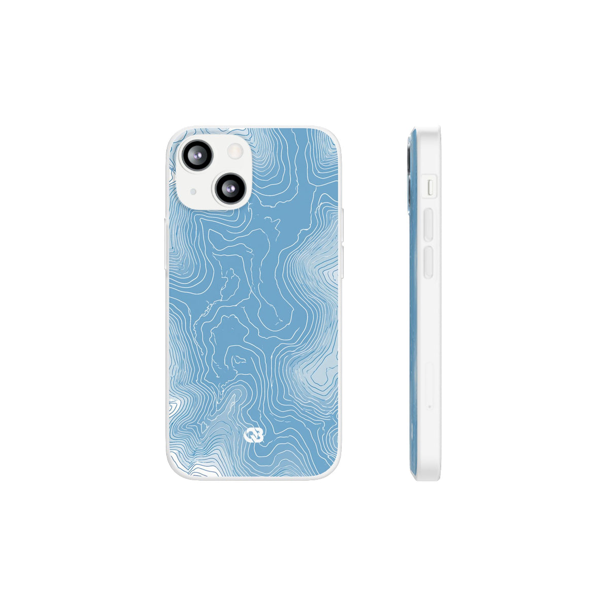 Glacial Basin Topo · Lite Phone Case for iPhone ·  Blue