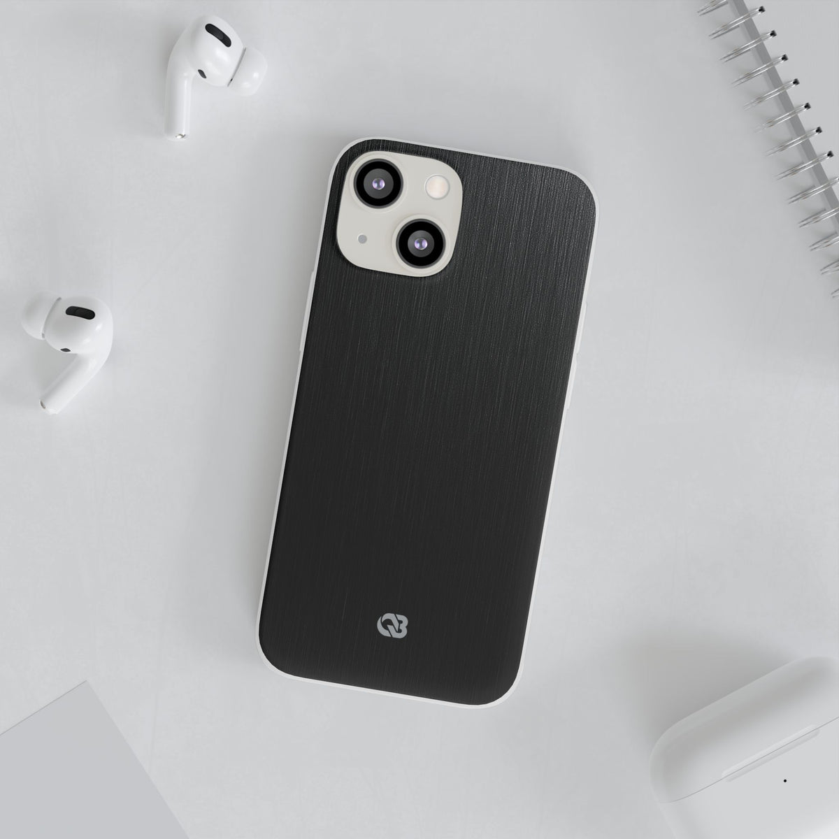 Obsidian Brushed Steel · Lite Phone Case for iPhone ·  Black