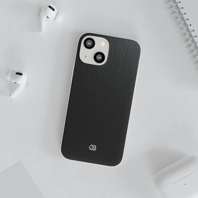 Obsidian Brushed Steel · Lite Phone Case for iPhone ·  Black