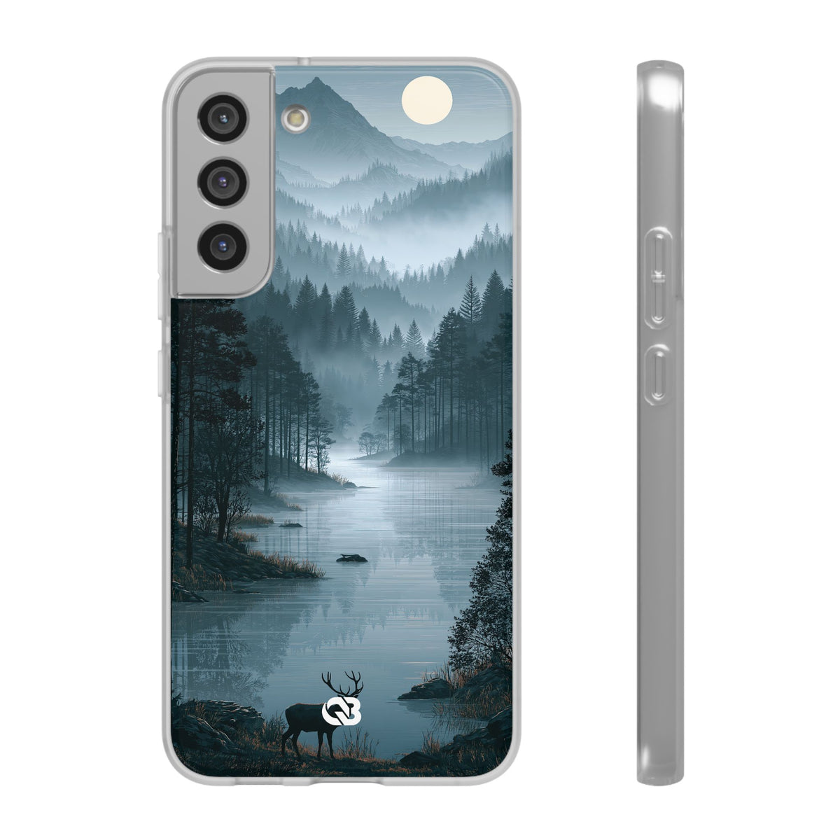 Silent Nordic Fjord · Lite Phone Case for Samsung · Blue