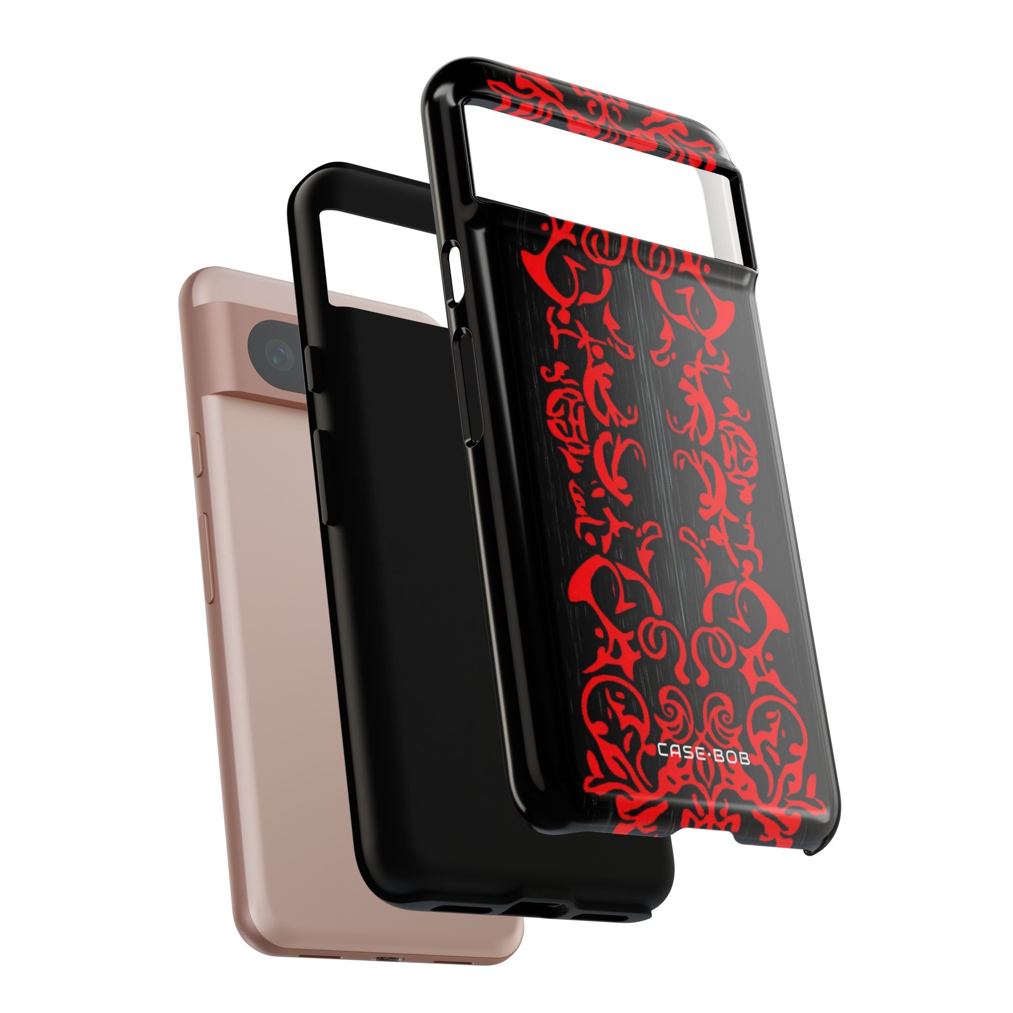 Crimson Spiral Google Pixel 8 Case - Tough
