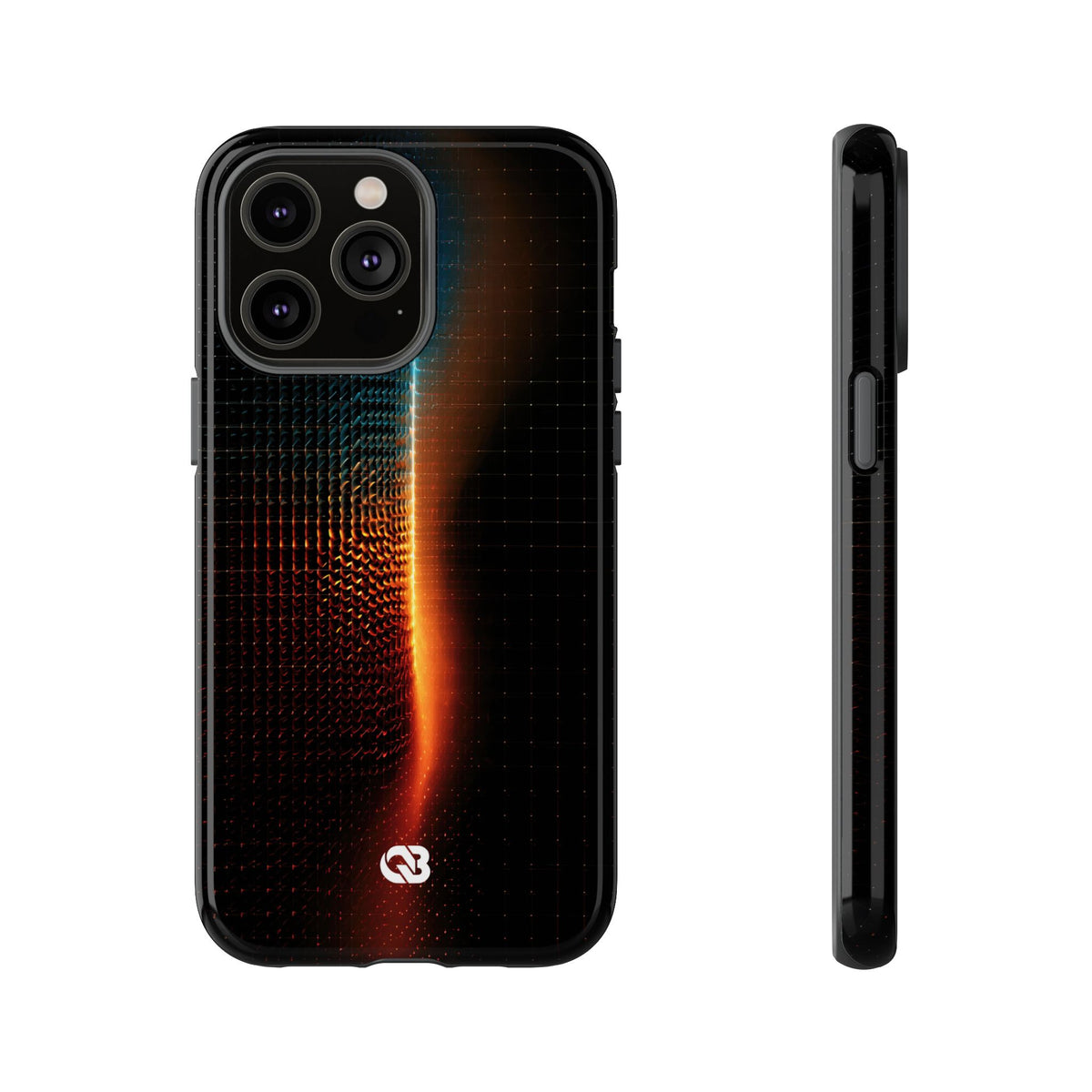 Luminous Refraction Grid · Tough Phone Case for iPhone · Black