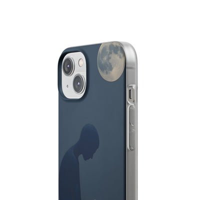 Obsidian Lunar Orb · Soft Phone Case for iPhone