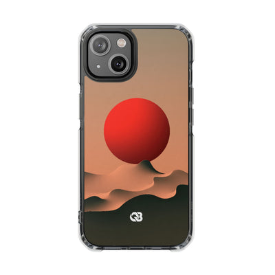 Crimson Sol Ridge · Clear Impact Magnetic Phone Case for iPhone · Red