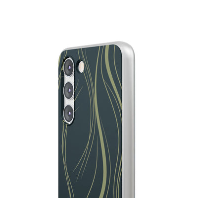 Green Lite Phone Case for Samsung - Obsidian Sage Flow