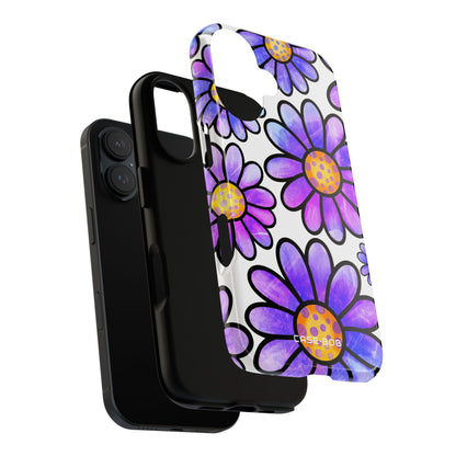Polka Dot Blooms iPhone 16 Case - Tough