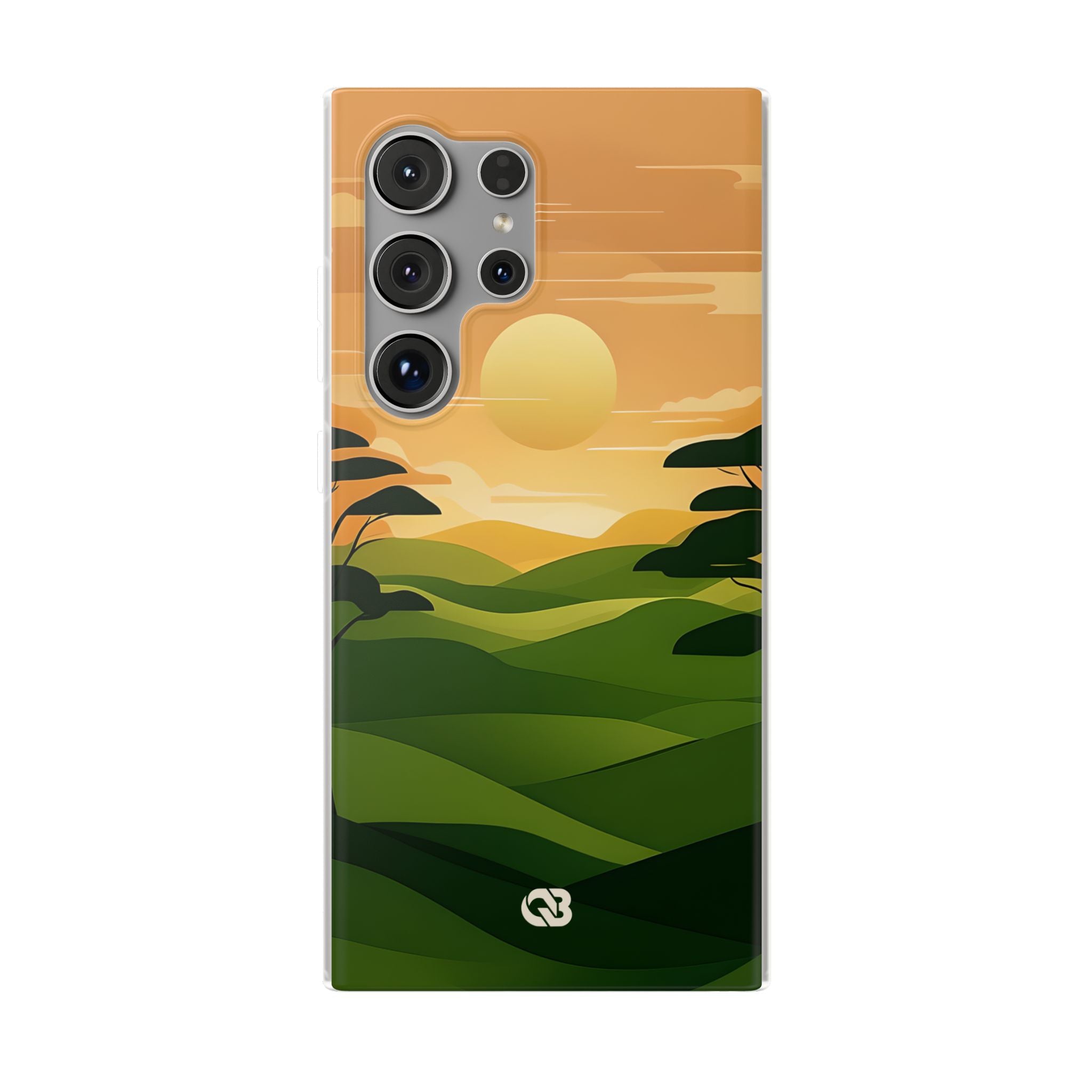 Verdant Horizon Sun · Soft Phone Case for Samsung