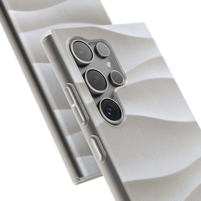 White Lite Phone Case for Samsung - Arctic Flow Ridges
