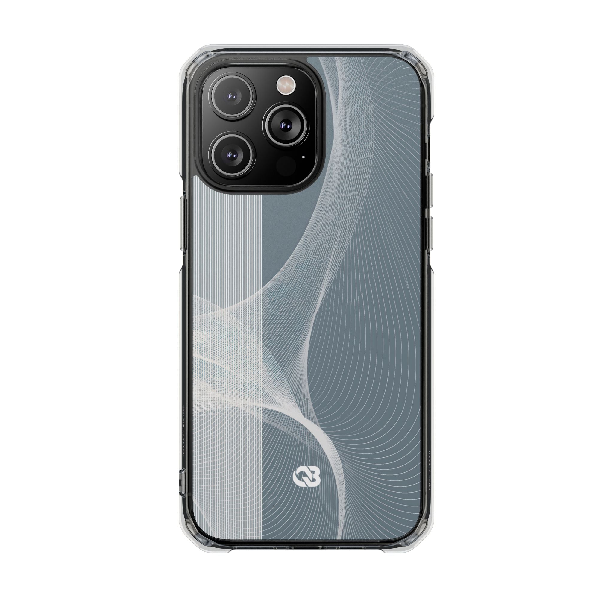 Grey Impact MagSafe Phone Case for iPhone - Slate Mesh Horizon