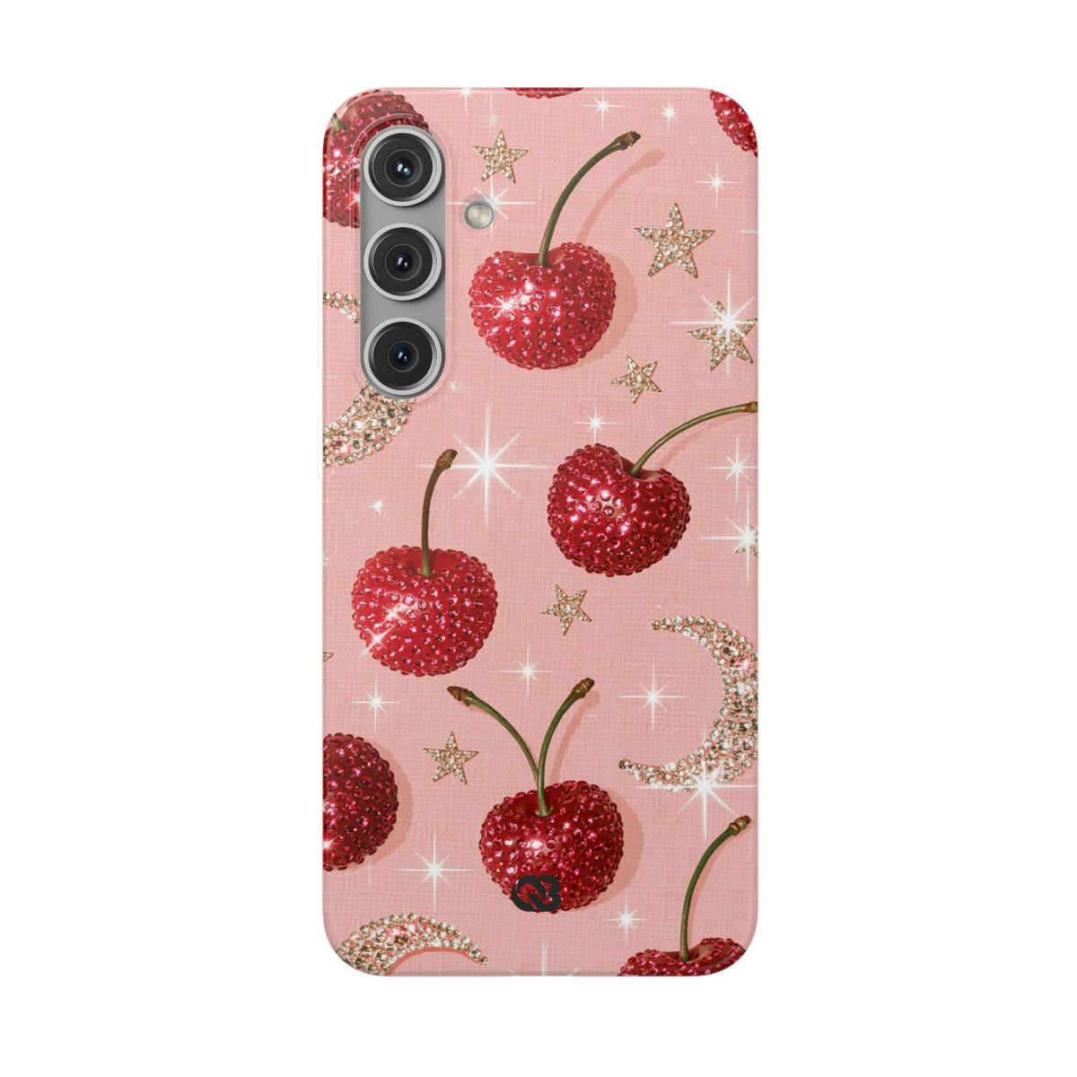 Bedazzled Ruby Cherries · Lite Phone Case for Samsung · Pink