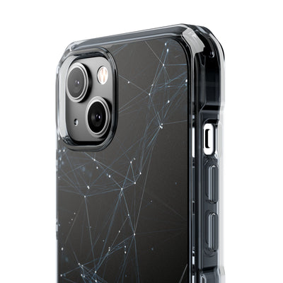Black Impact MagSafe Phone Case for iPhone - Arctic Neural Mesh