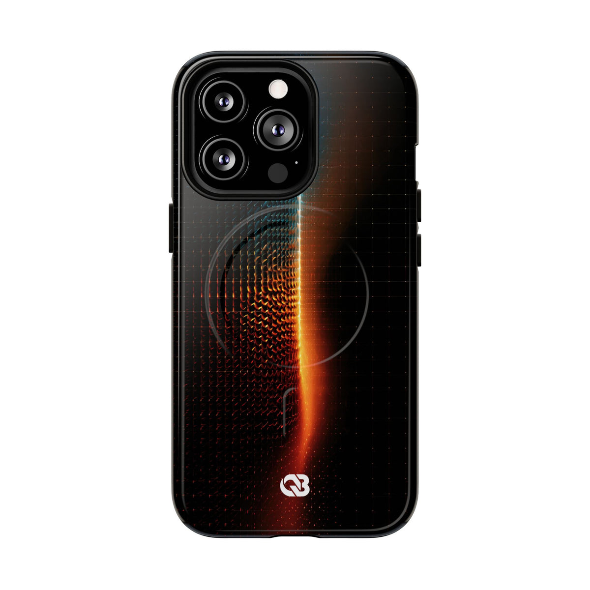 Luminous Refraction Grid · Tough 2.0 Magnetic Phone Case for iPhone · Black