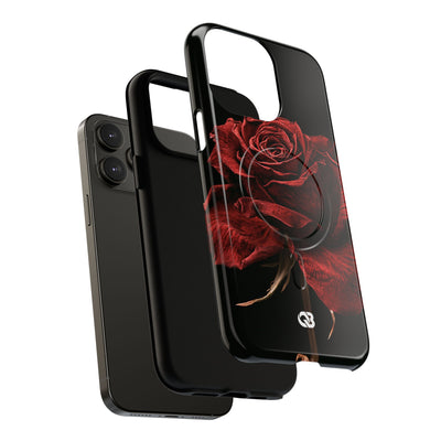 Crimson Noir Rose · Tough 2.0 Magnetic Phone Case for iPhone · Black