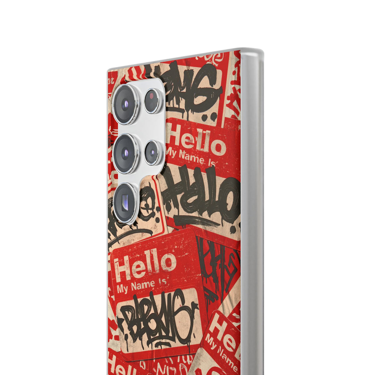 Slap Tag Collage · Lite Phone Case for Samsung · Red