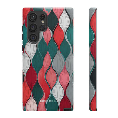Leaf Cascade Teal Samsung S22 Ultra Case - Tough