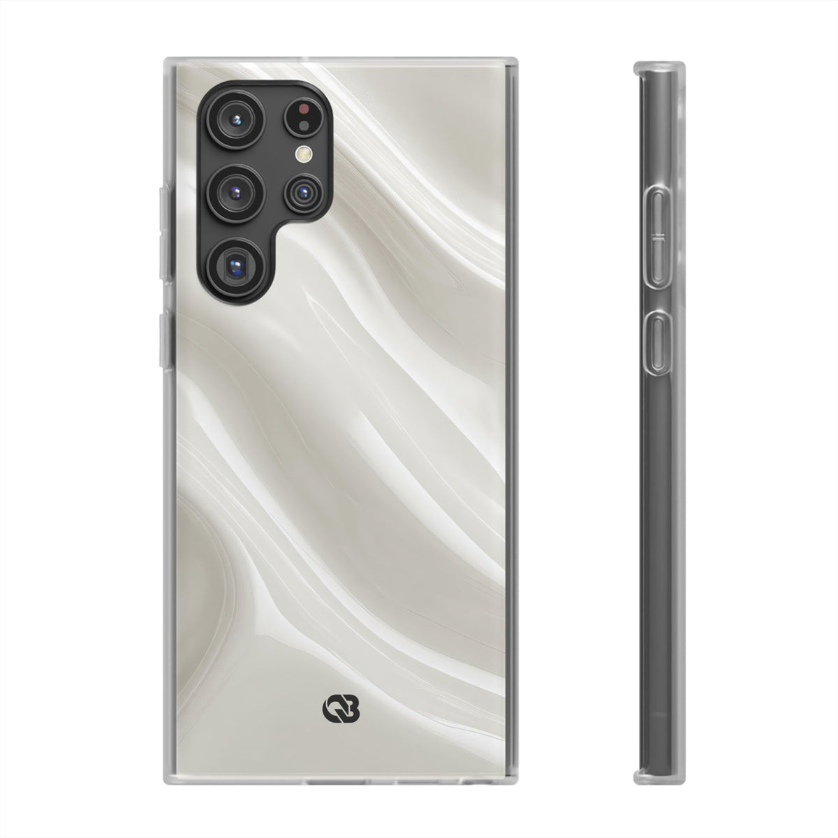 Liquid Enamel Fold · Lite Phone Case for Samsung · White