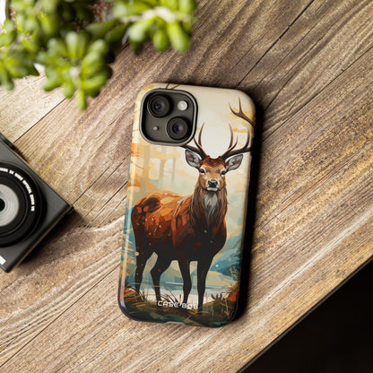 Glowing Stag iPhone 15 Case - Tough - CASE•BOB
