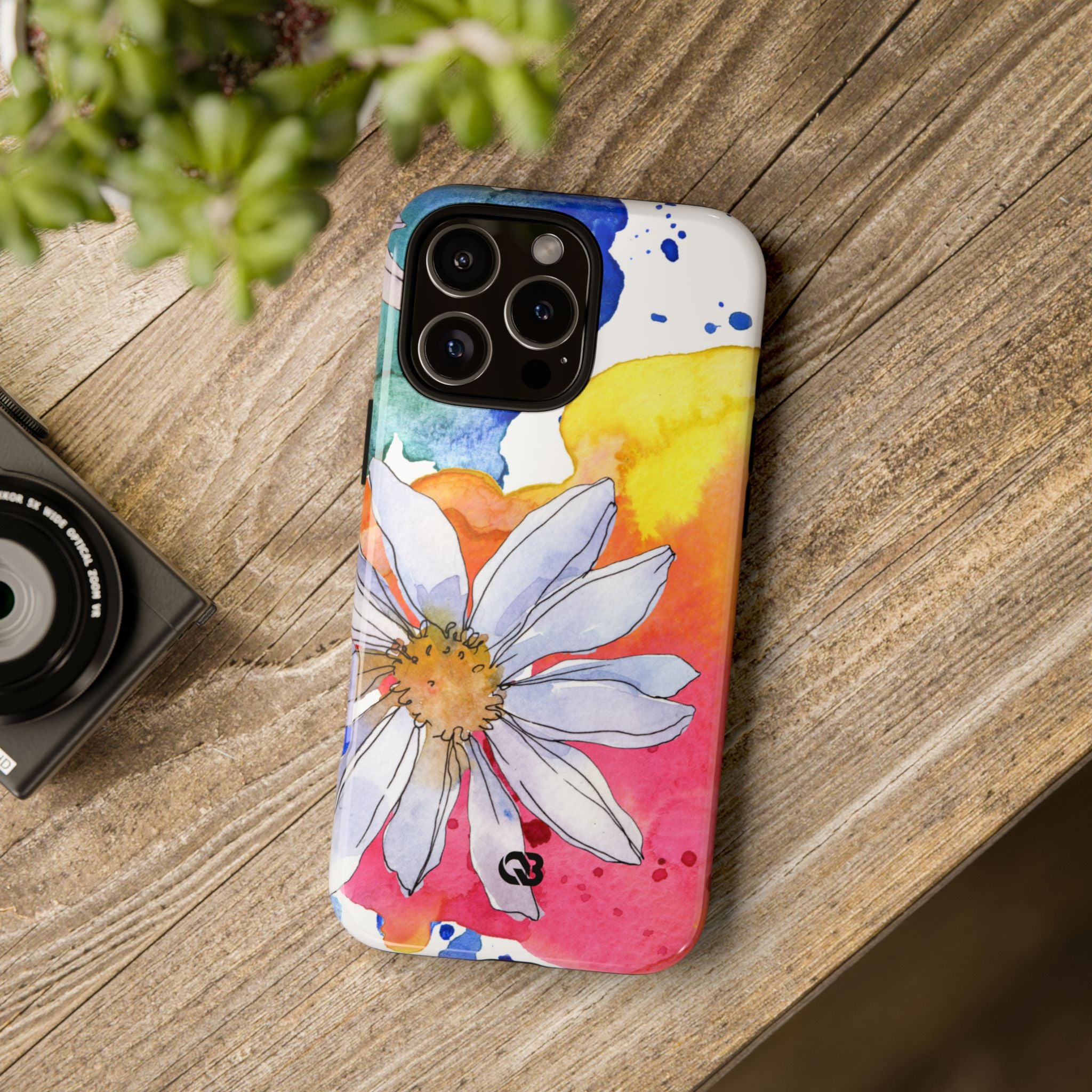 Vivid Bloom Splatter · Tough Handyhülle für iPhone