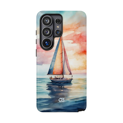 Crimson Horizon Sail · Tough Phone Case for Samsung