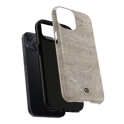 Grey Tough 2.0 Magsafe Phone Case for iPhone - Brutalist Stone Grit