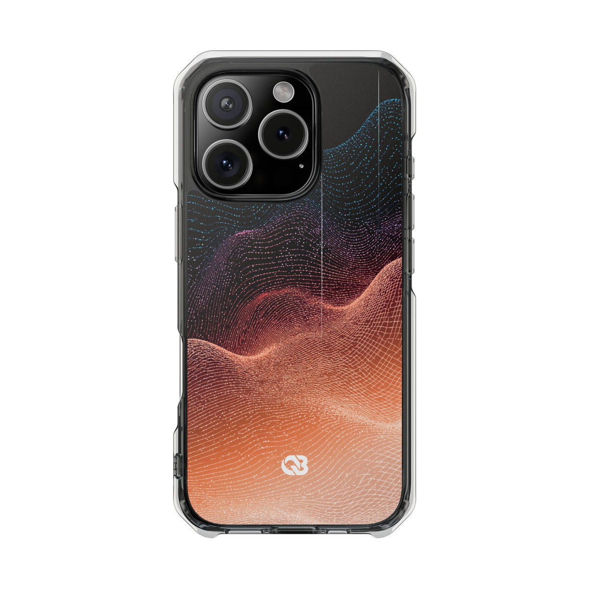 Spectral Elevation · Clear Impact Magnetic Phone Case for iPhone · Orange