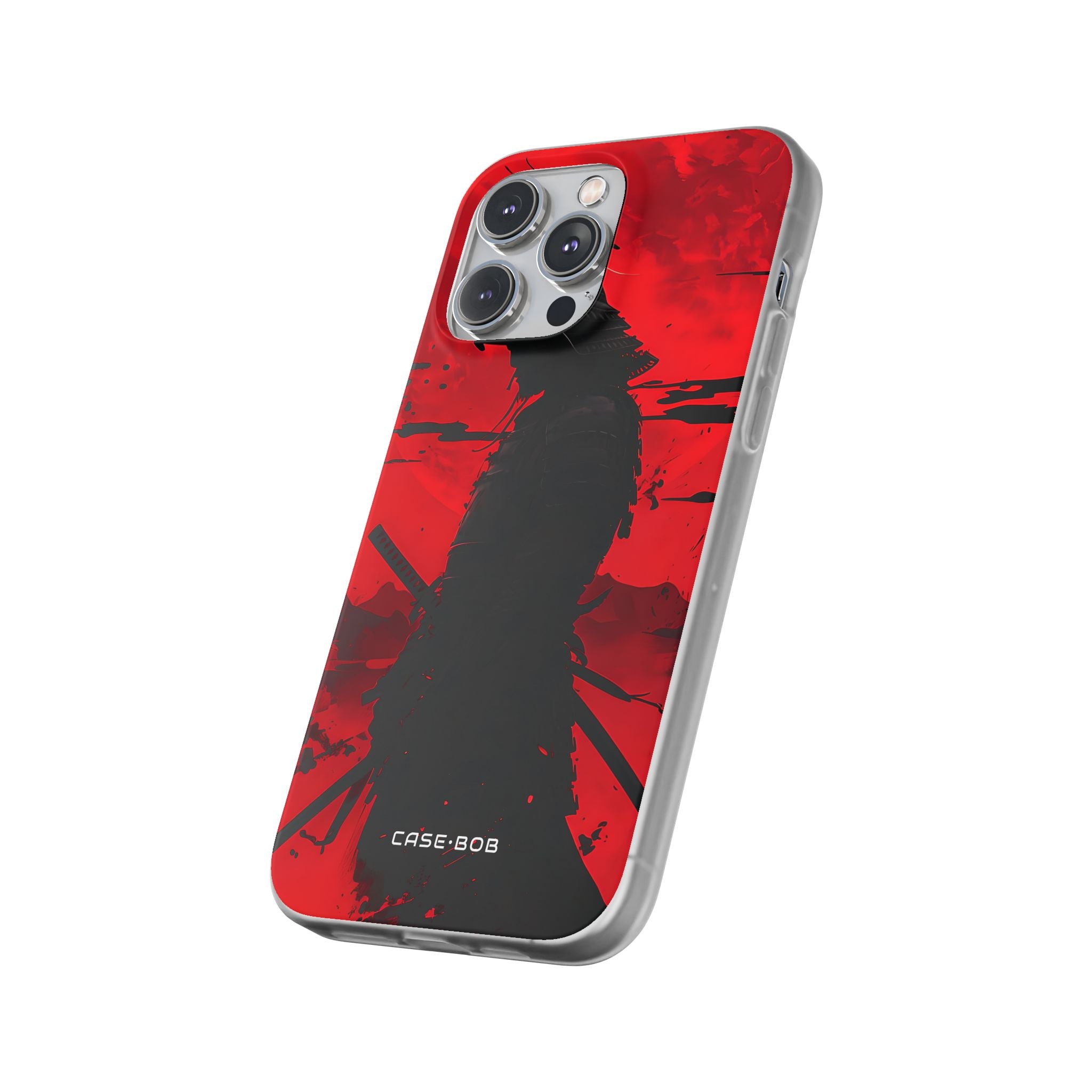 Crimson Samurai iPhone 14 Pro Max -pehmeä suojakotelo