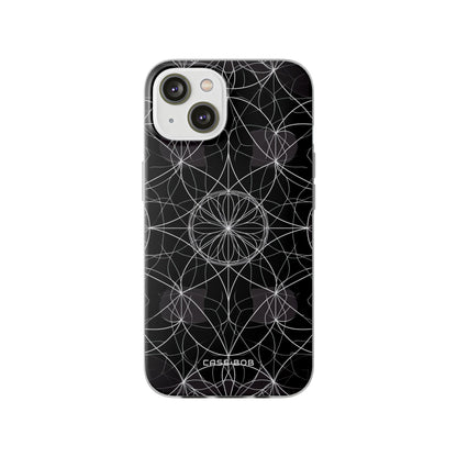Strahlender Blütenblatt-Orbit iPhone 14 Case - Soft