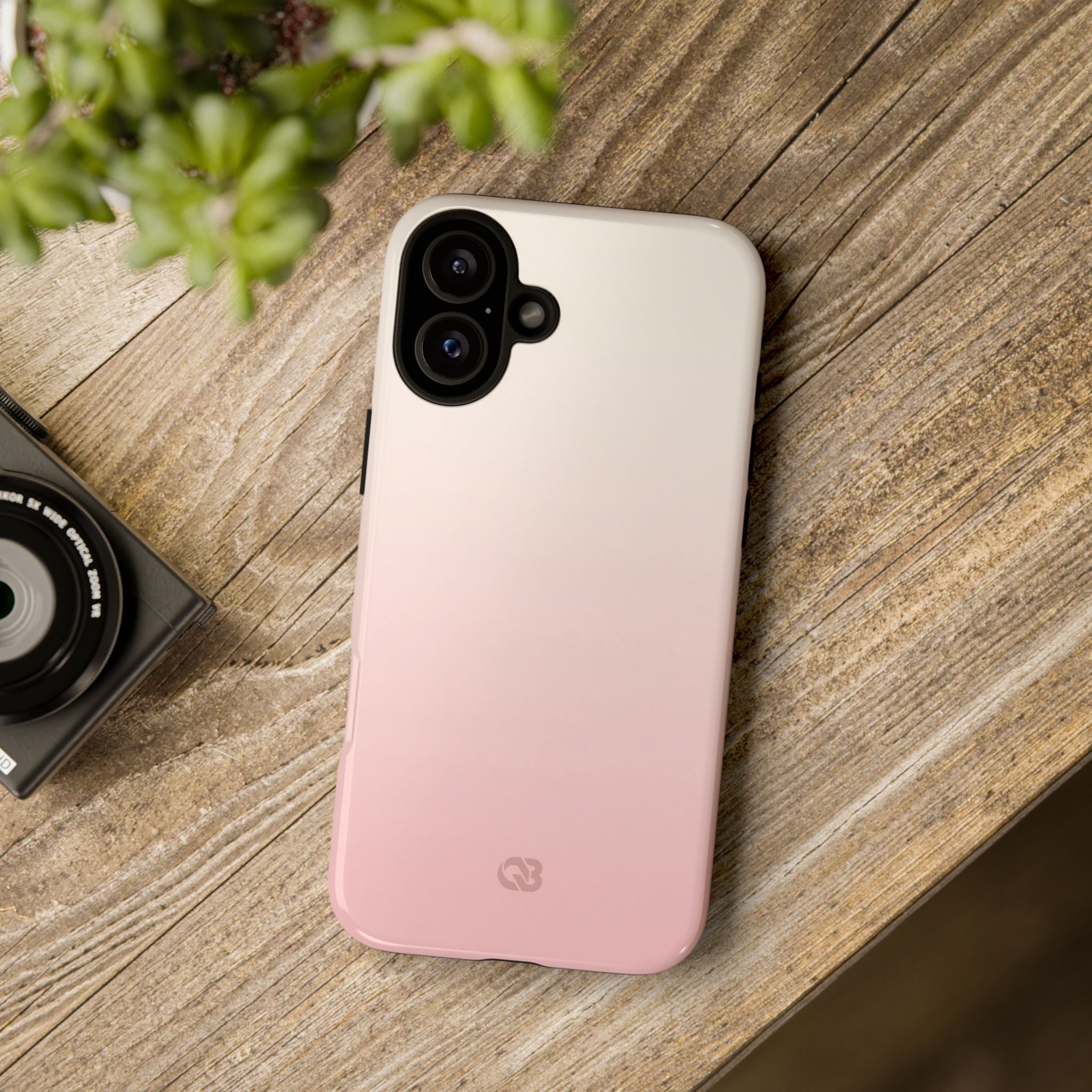 Pink Tough Phone Case for iPhone - Frosted Blush Horizon