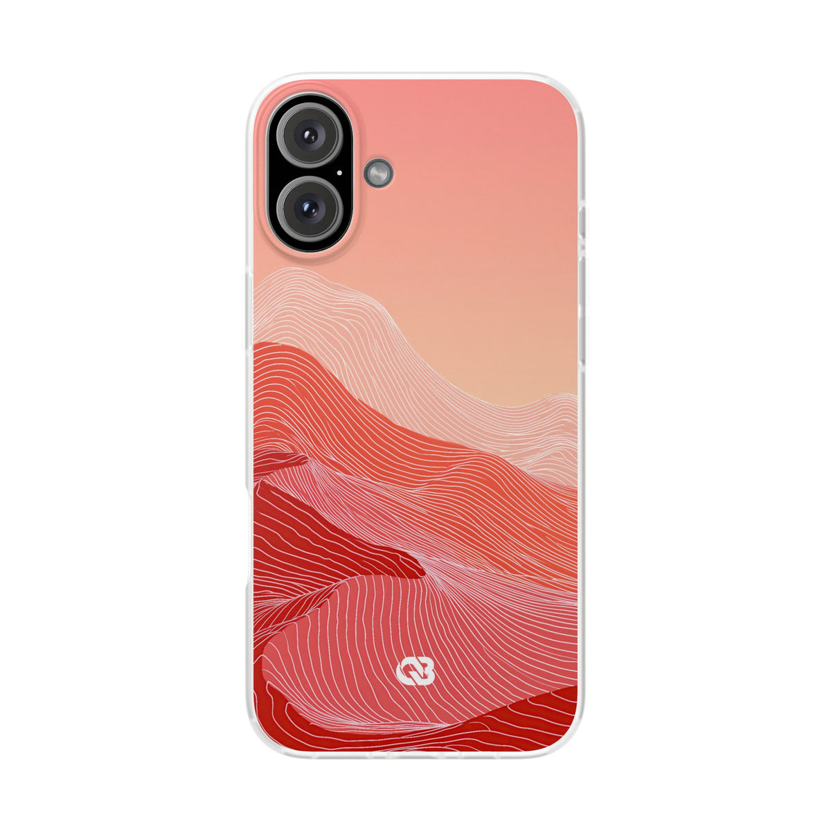 Coral Ridge Contours · Lite Phone Case for iPhone ·  Red