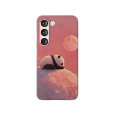Rose Moon Panda · Soft Phone Case for Samsung