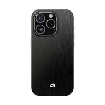 Black Lite Phone Case for iPhone - Brushed Obsidian Slate