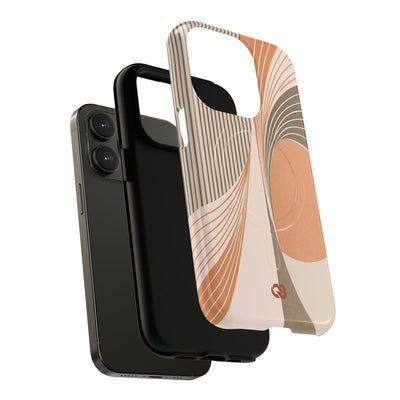 Orange Tough 2.0 Magsafe Phone Case for iPhone - Desert Arc Horizon