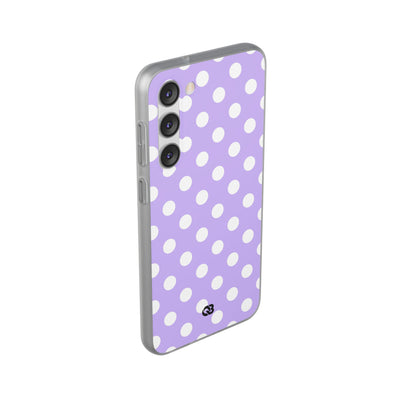 Lavender Polka Grid · Soft Phone Case for Samsung