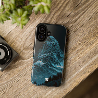 Glacial Alpine Peak · Tough Phone Case for iPhone · Blue