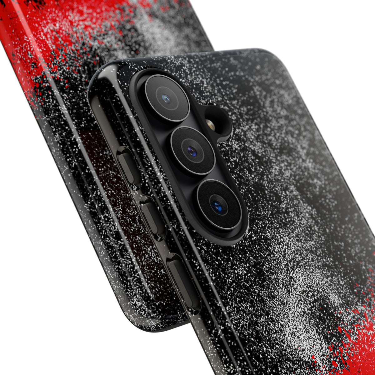 Crimson Noir Drip · Tough Phone Case for Samsung · Black