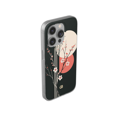 Black Lite Phone Case for iPhone - Kyoto Midnight Blossom