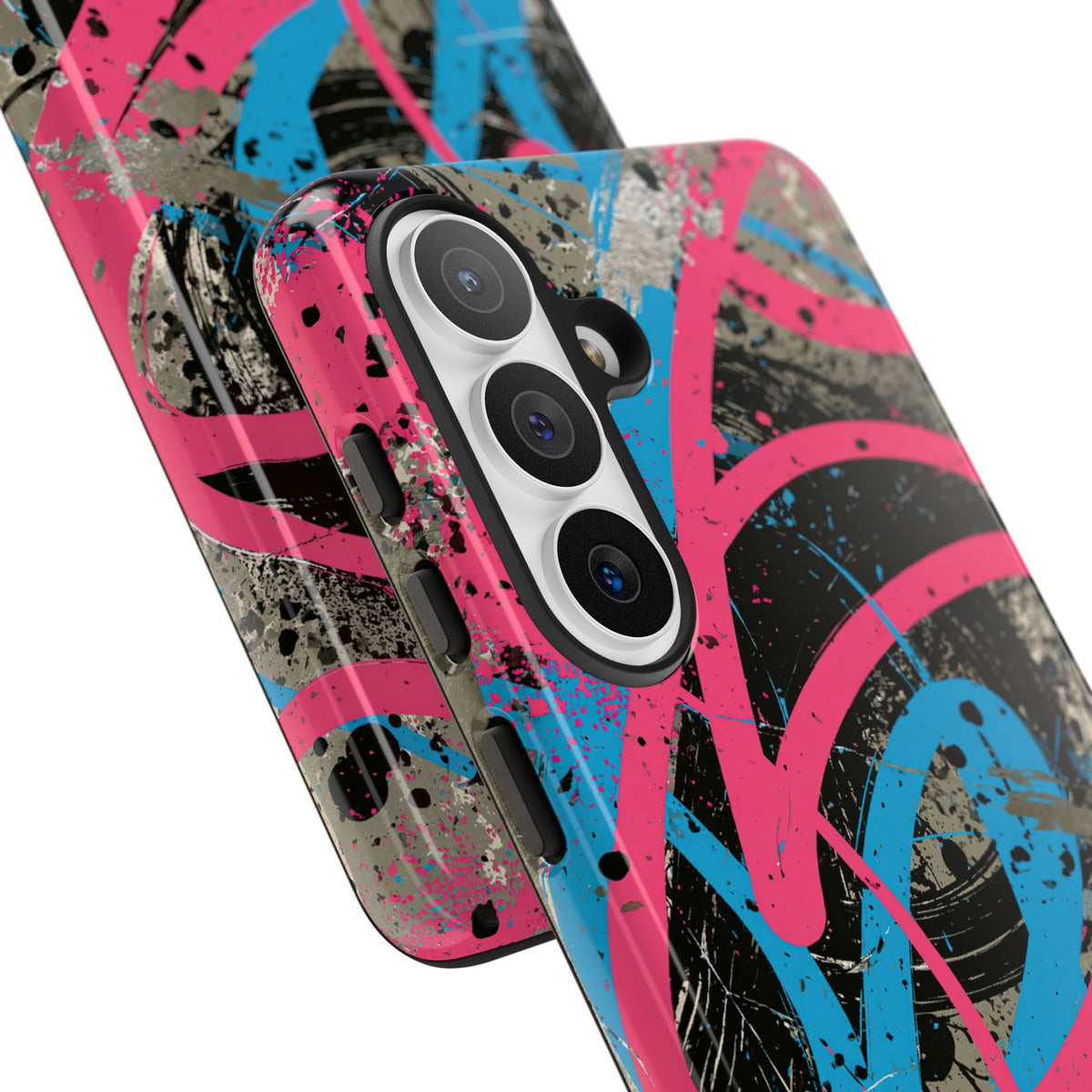 Cyber Splatter Flow · Tough Phone Case for Samsung · Pink