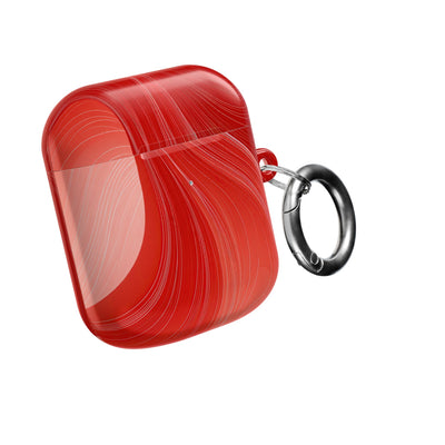 Crimson Dunes · Hard Case for AirPods & AirPods Pro · Red