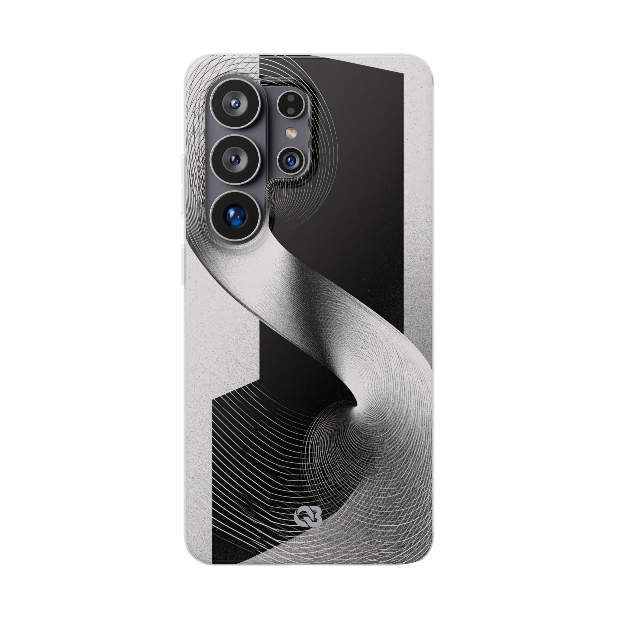Grey Lite Phone Case for Samsung - Obsidian Moiré Wave