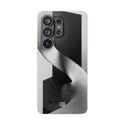 Grey Lite Phone Case for Samsung - Obsidian Moiré Wave