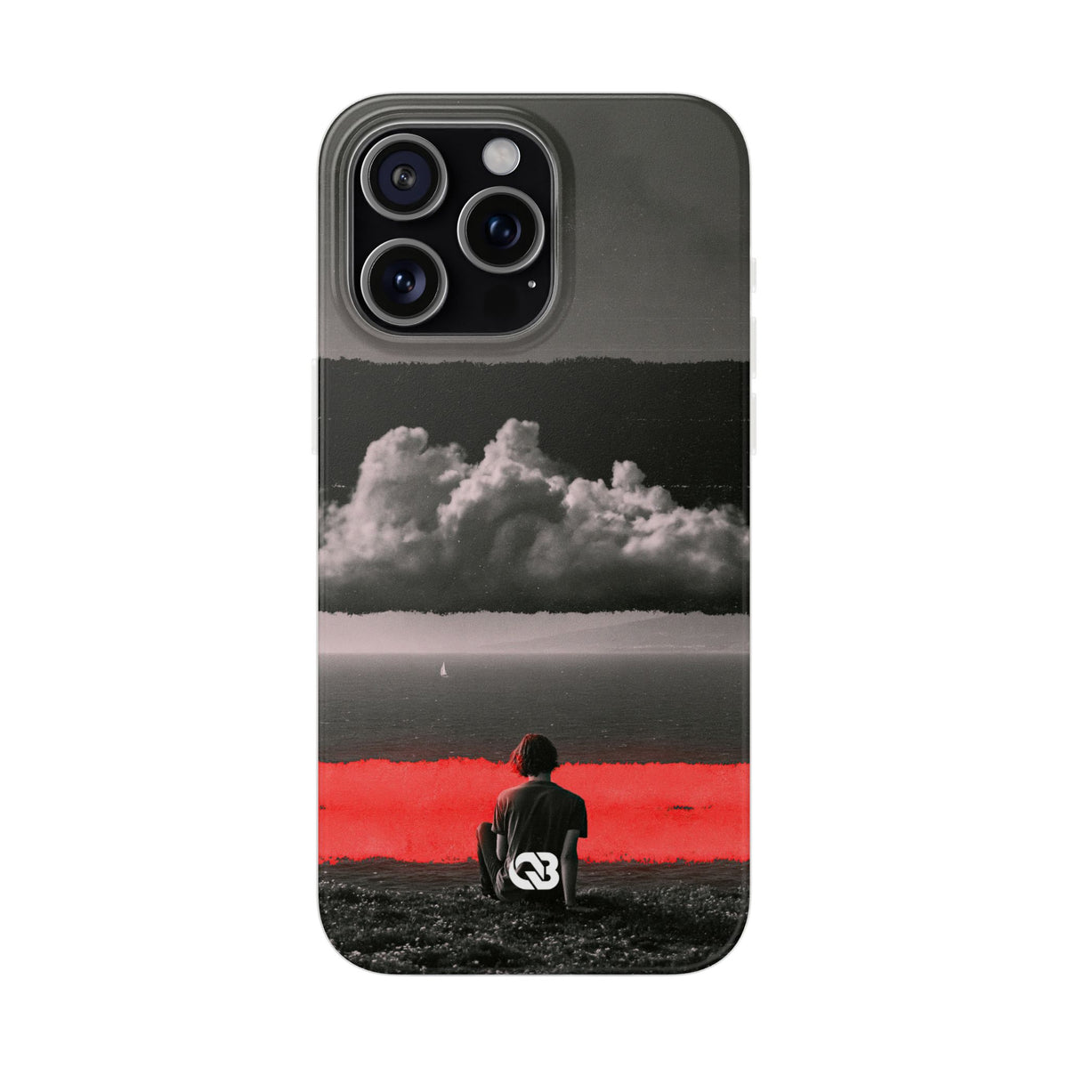 Crimson Horizon · Lite Phone Case for iPhone ·  Black