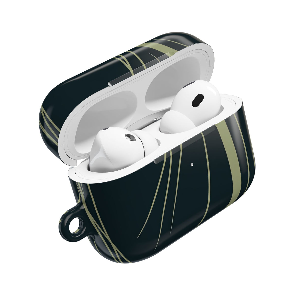 Serpentine Reeds · Hard Case for AirPods & AirPods Pro · Green