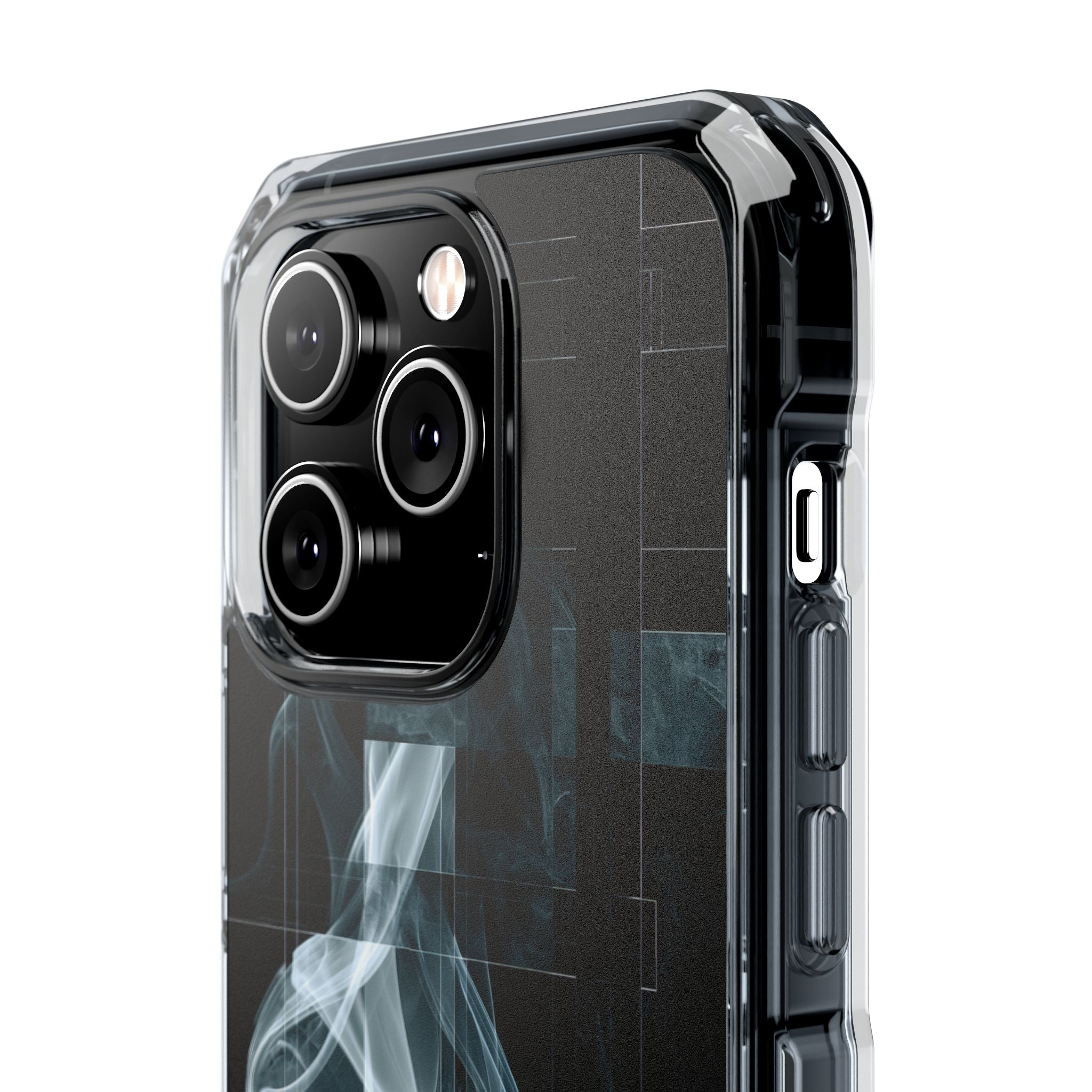 Black Impact MagSafe Phone Case for iPhone - Arctic Vapor Grid
