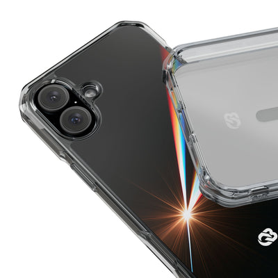 Spectral Refraction · Clear Impact Magnetic Phone Case for iPhone · Black