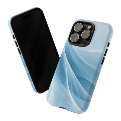 Blue Tough Phone Case for iPhone - Arctic Silk Drift