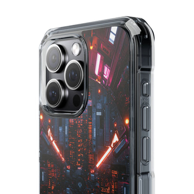 Cybernetic Reactor Core · Clear Impact Magnetic Phone Case for iPhone · Black