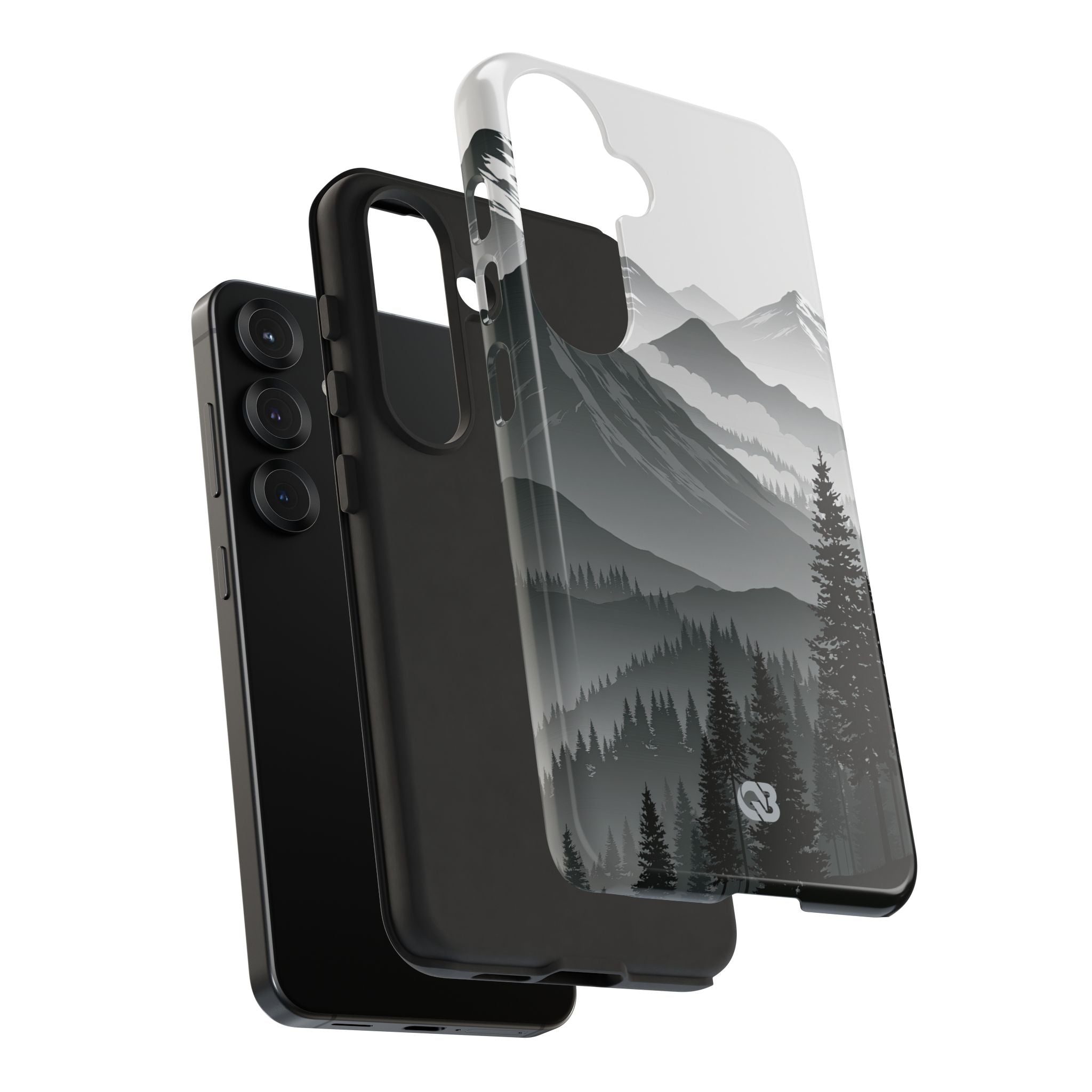 Grey Tough Phone Case for Samsung - Granite Ridge Mist