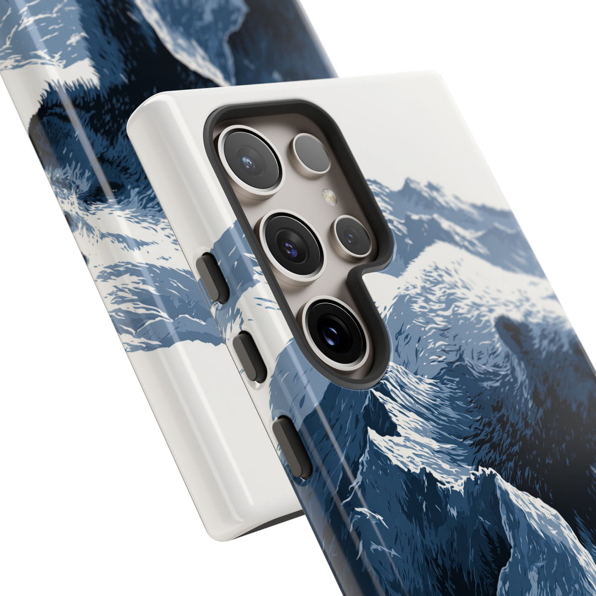 Fjord Summit Bear · Tough Phone Case for Samsung · Blue