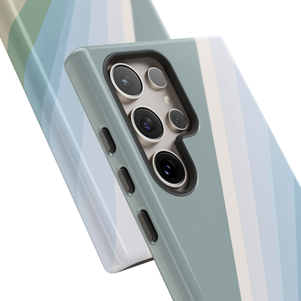 Green Tough Phone Case for Samsung - Sage Prism Beam